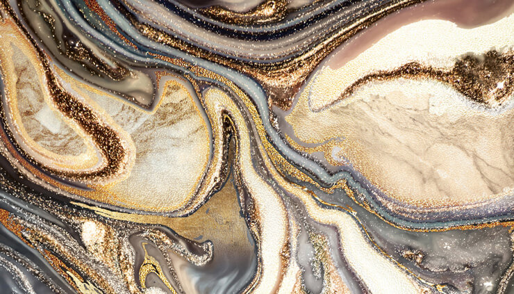 Bronze, brown andbeige marble effect wallpaper