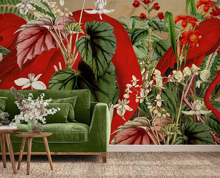 Tropical Jungle Wallpaper for Walls  Hidden Parrots