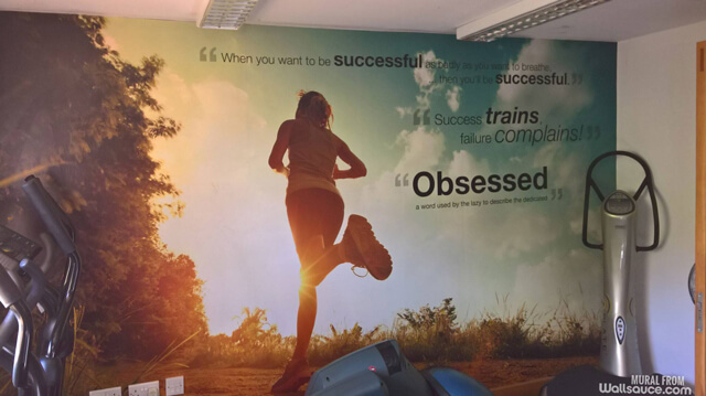 gym mural