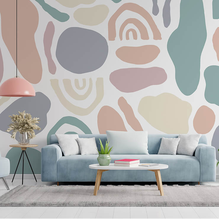 wavy wallpaper pastel shapes wavy wallpaper pastel shapes