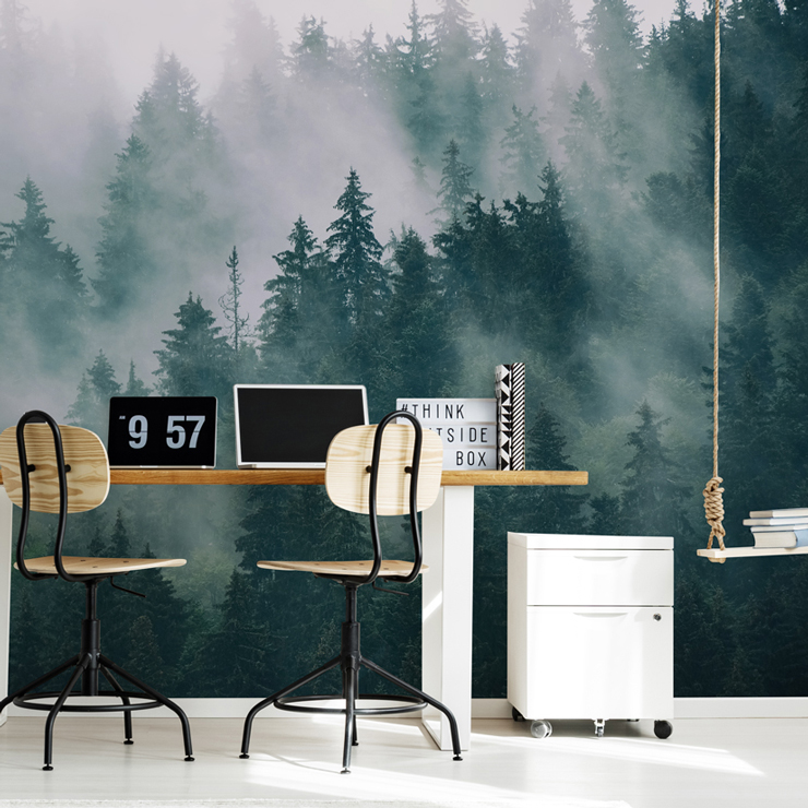 dark forest wallpaper mural for home office dark forest wallpaper mural for home office