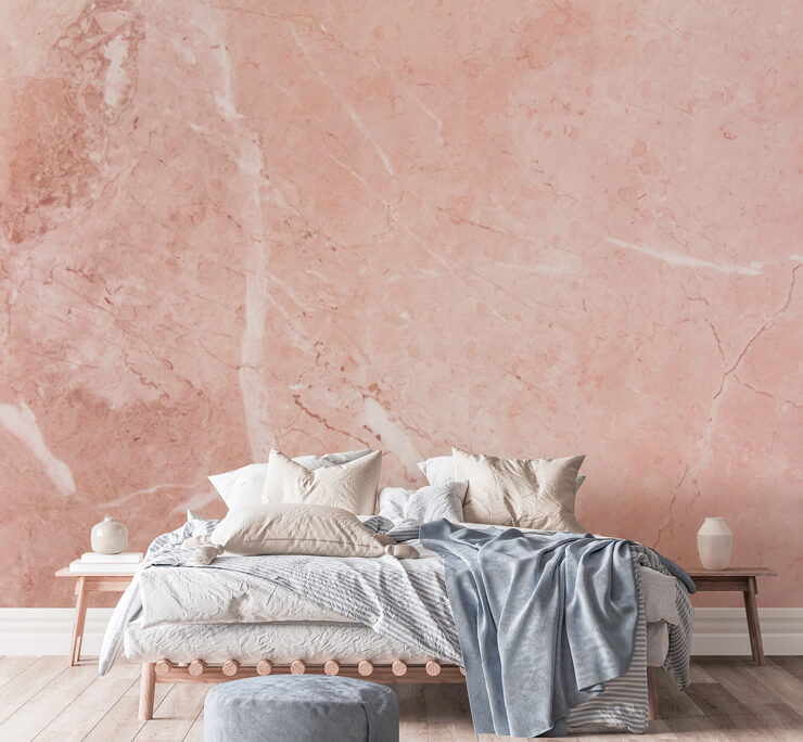 pink marble wall mural for a studio apartment pink marble wall mural for a studio apartment