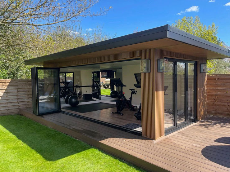 garden room gym area