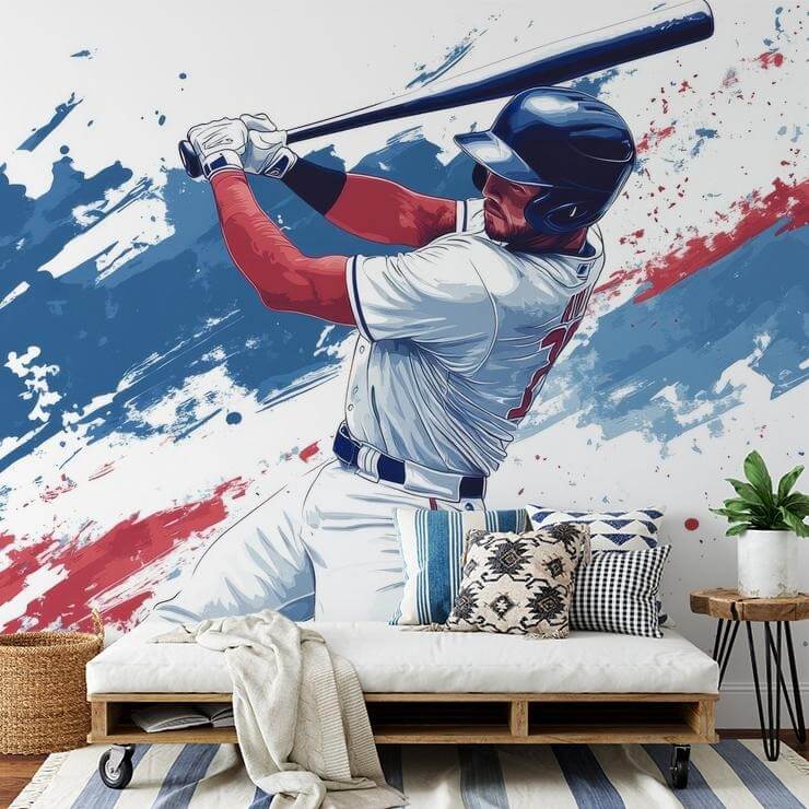baseball sports player wallpaper in a hallway baseball sports player wallpaper in a hallway