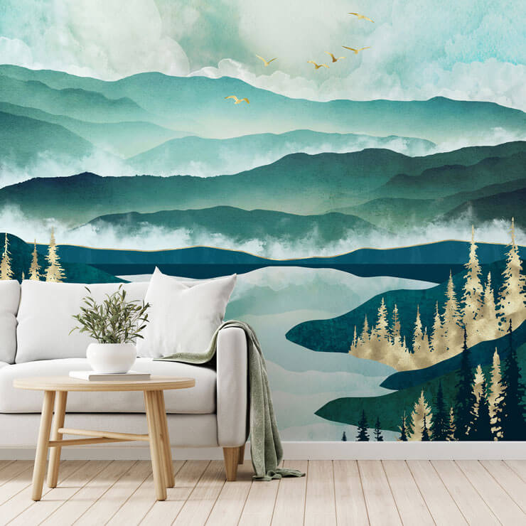 blue and green abstract lake scenic wallpaper blue and green abstract lake scenic wallpaper