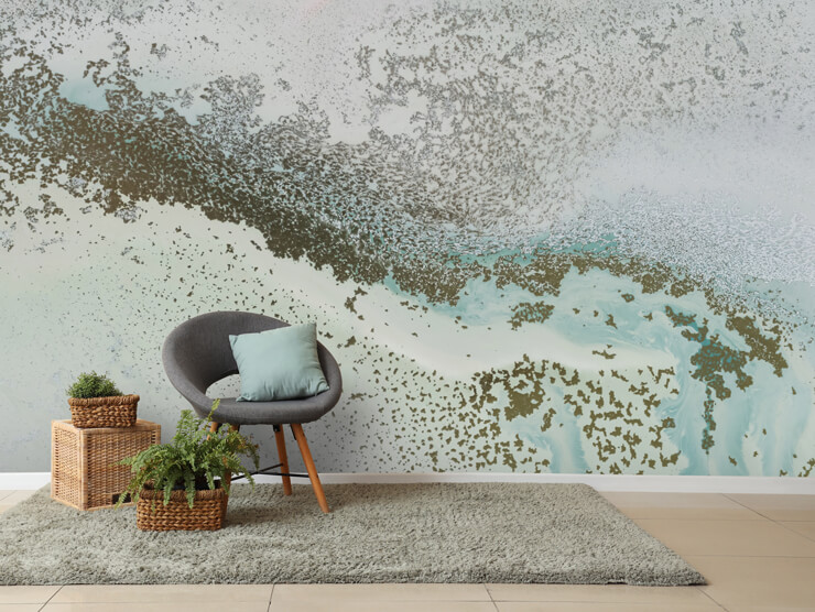 shallow pass abstract ocean wall mural from Petra Meikle de Vlas