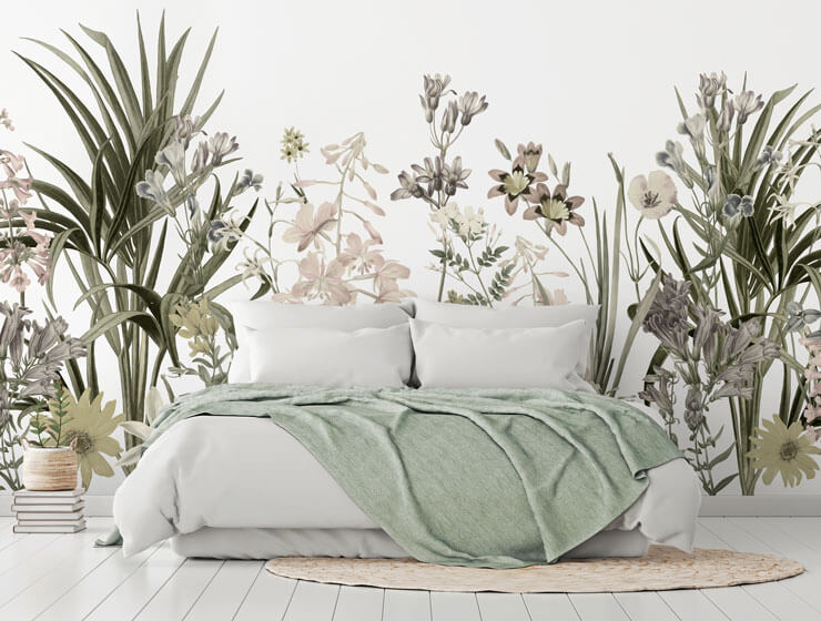 joyful garden iii nature mural