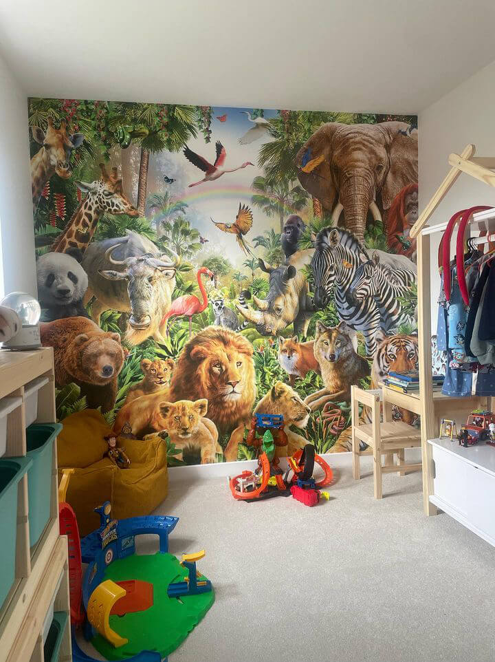 animal themed kids room mural animal themed kids room mural