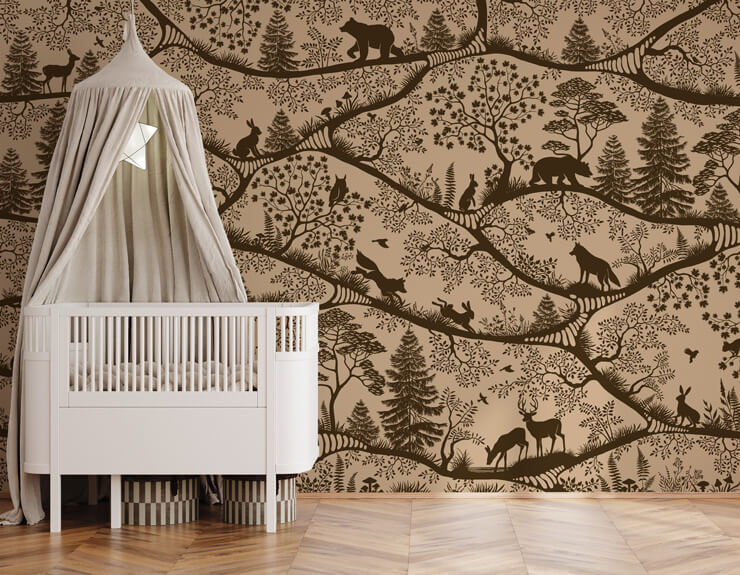nordic nature mural for dark nursery decor nordic nature mural for dark nursery decor