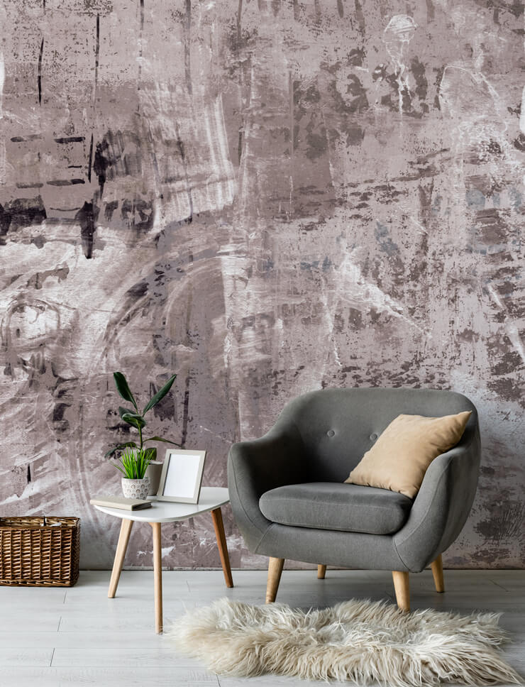dusty palette waves pink mural dusty palette waves pink mural