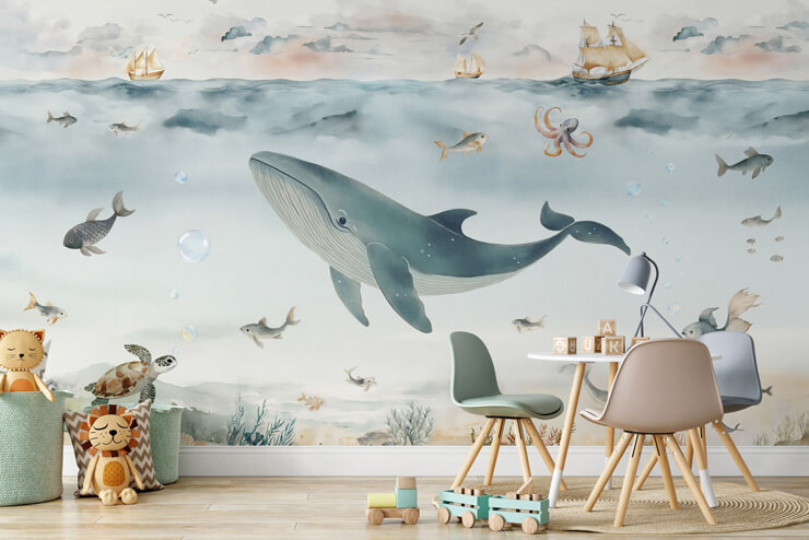 gentle ocean kids mural gentle ocean kids mural