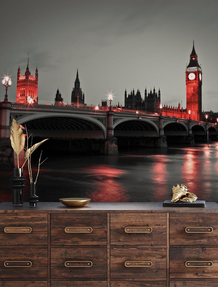 london black and red wall mural london black and red wall mural