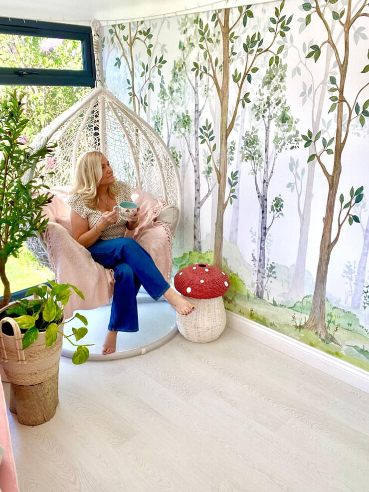 fairytale trees mural in a reading nook fairytale trees mural in a reading nook