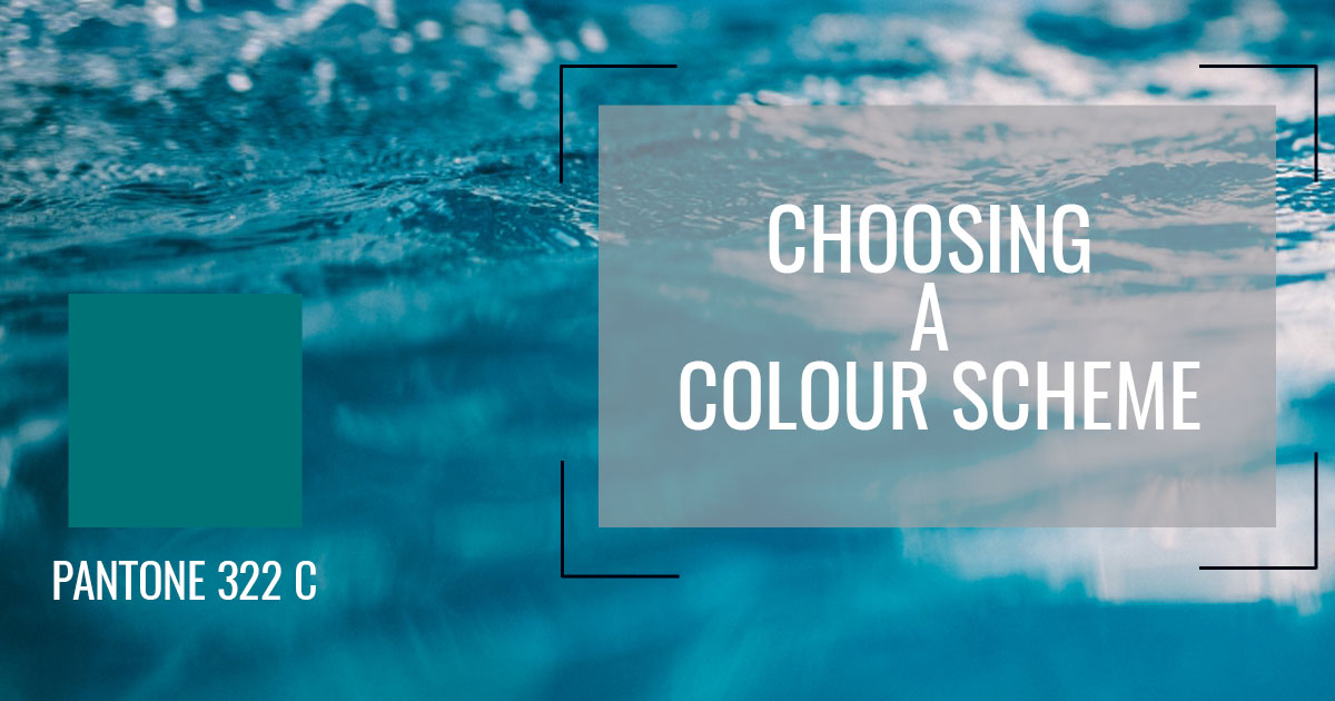 blue design for choosing a colour scheme