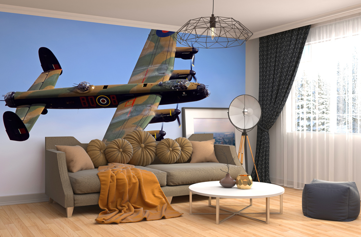 avro-lancaster-airplane-mural