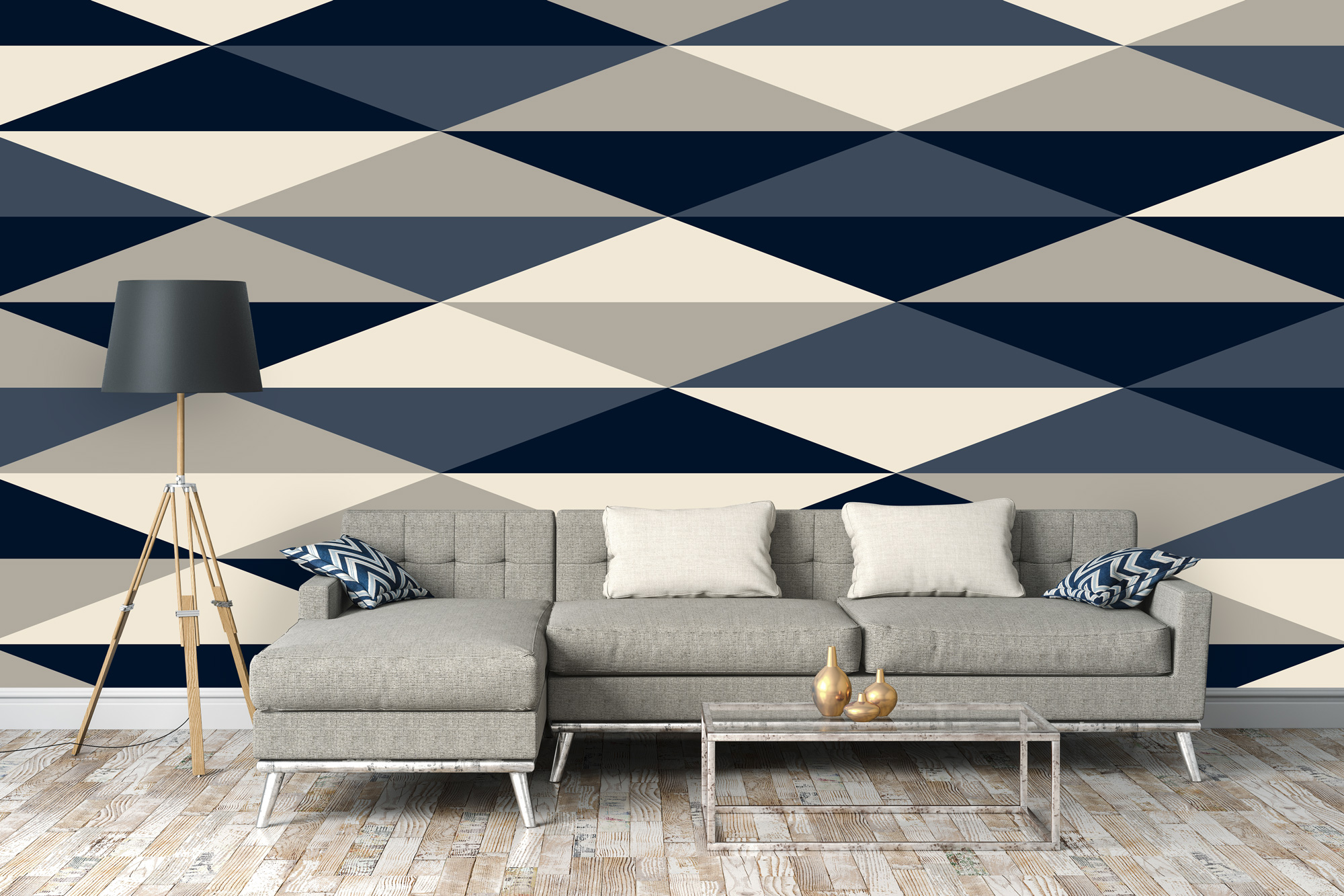 Repeat Pattern Geometric Wallpaper