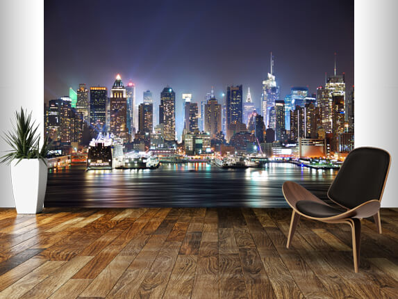 Manhattan-skyline-mural