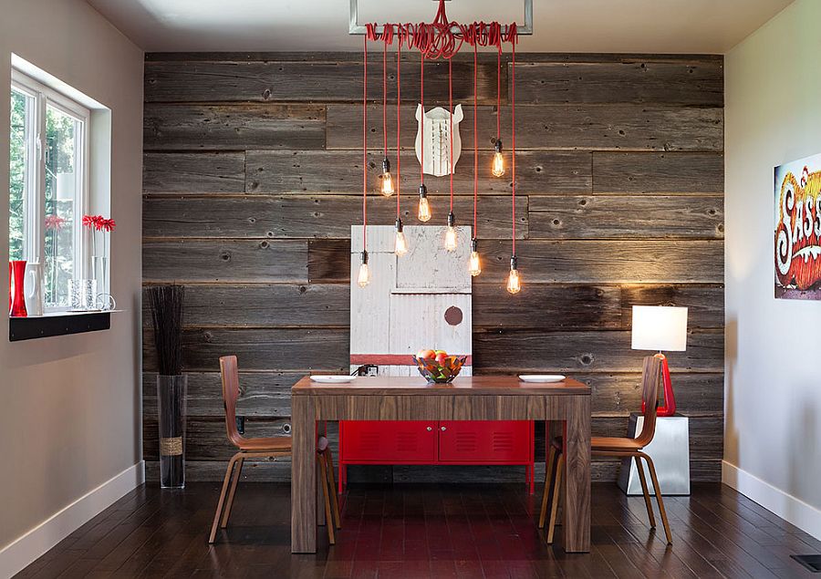 Stripes to make a small room look bigger