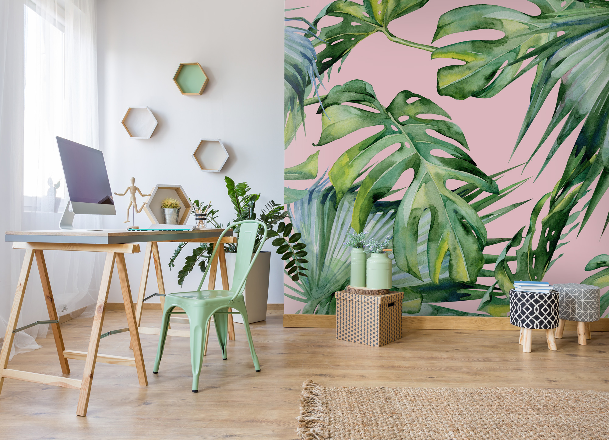 pink-palm-print-wallpaper