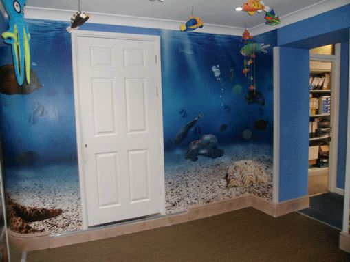 underwater themed room