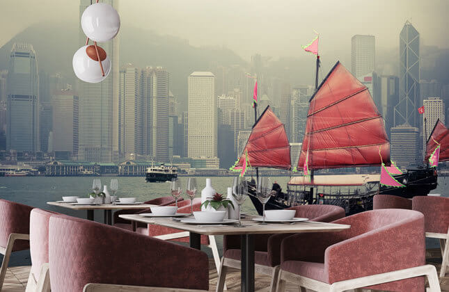 Papel pintado de Hong Kong