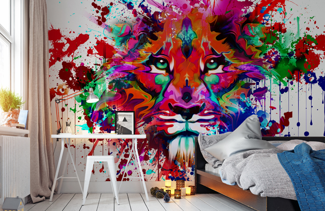 Lion behang