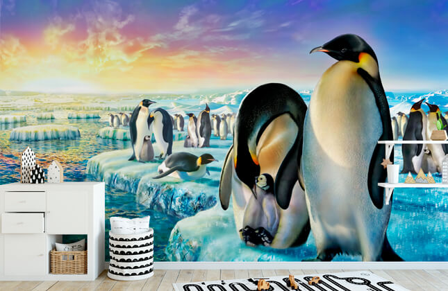 Papel Pintado Pingüino