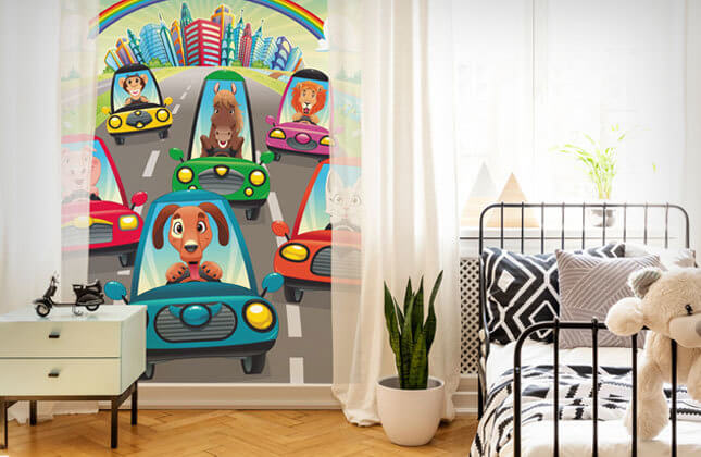 Childrens Car Wallpaper