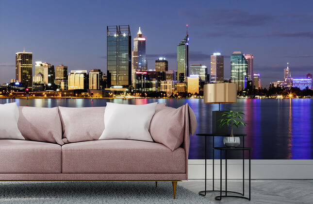 Amazon.com: QDAXZJPRLB Wallpaper Wall Mural Top View of Perth City and  Harbour from Drone with Blue Sky Self Adhesive Peel & Stick Wallpaper  Removable Large Wall Sticker Decal Posters Home Decor for