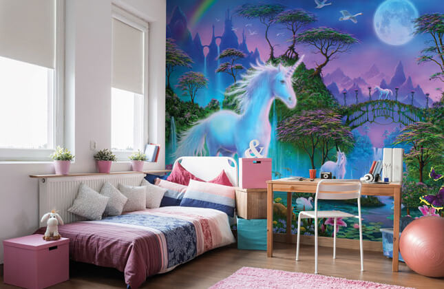 Papel pintado de unicornio