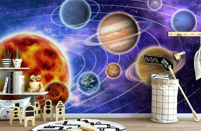 Online Shop Original Whole House Customization Photo Wallpaper 3D Space  Universe Home Decoration Mural Pape… | Space themed bedroom, Photo wallpaper,  Home wallpaper