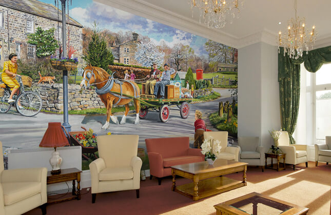 Papel pintado y murales de pared Care Home