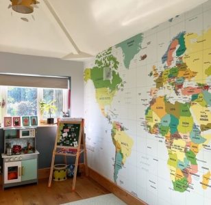 map mural in kids playroom map mural in kids playroom
