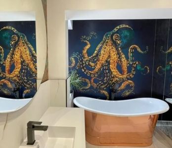 octopus mural in bathroom octopus mural in bathroom