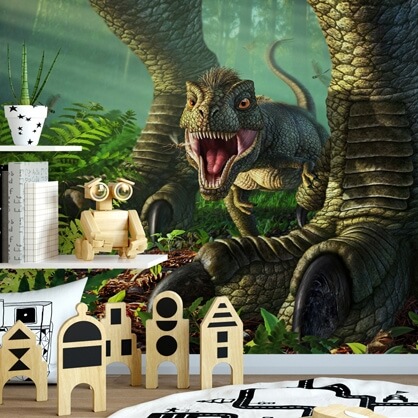 dinosaur mural by Jerry LoFaro