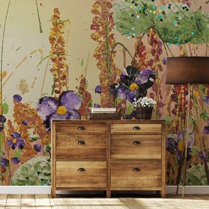 floral mural