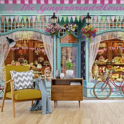 shopfront mural by Garry Walton
