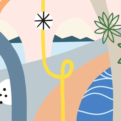 sally franks contemporary wall mura