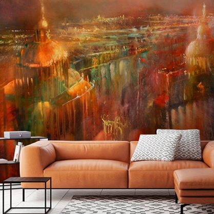 murales de arte abstracto de annette schmucker 