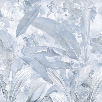 edina jeremcsuk blue tropical mural