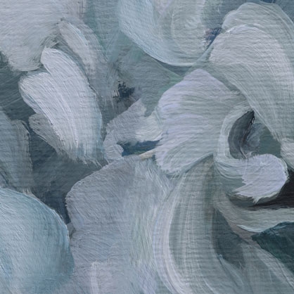 abstract floral wall mural from Loris Drago