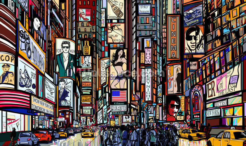 Times Square Abstract