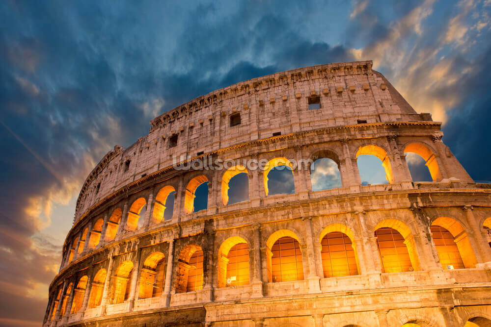 rome colosseum wallpaper mural wallsauce us