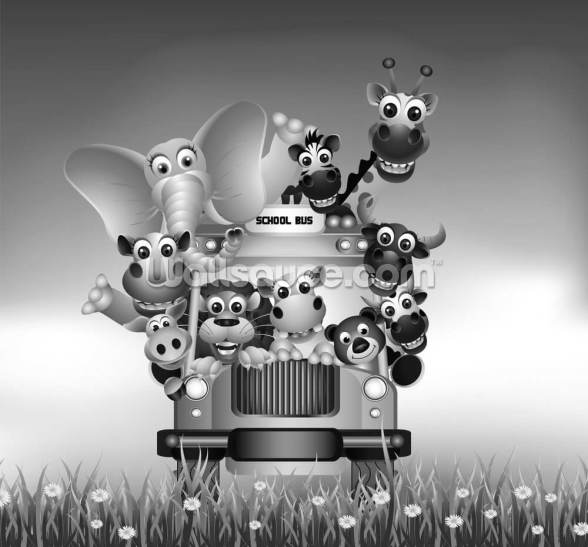 Cartoon Tier Bustapete | Wallsauce DE