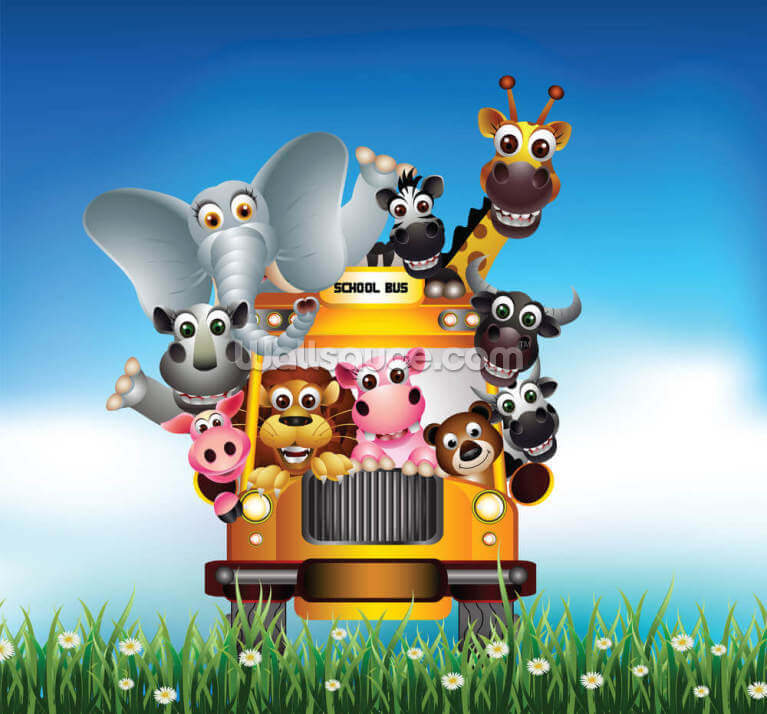 Cartoon Animal Bus Cartoon Animal Bus