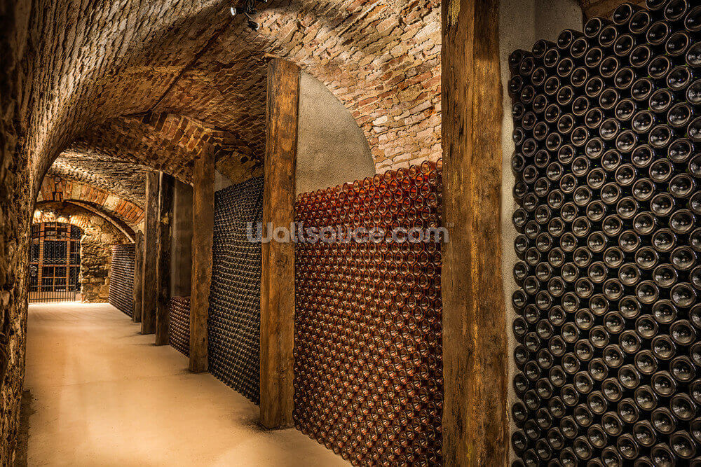 Wine Tunnel Wallpaper Wallsauce UK