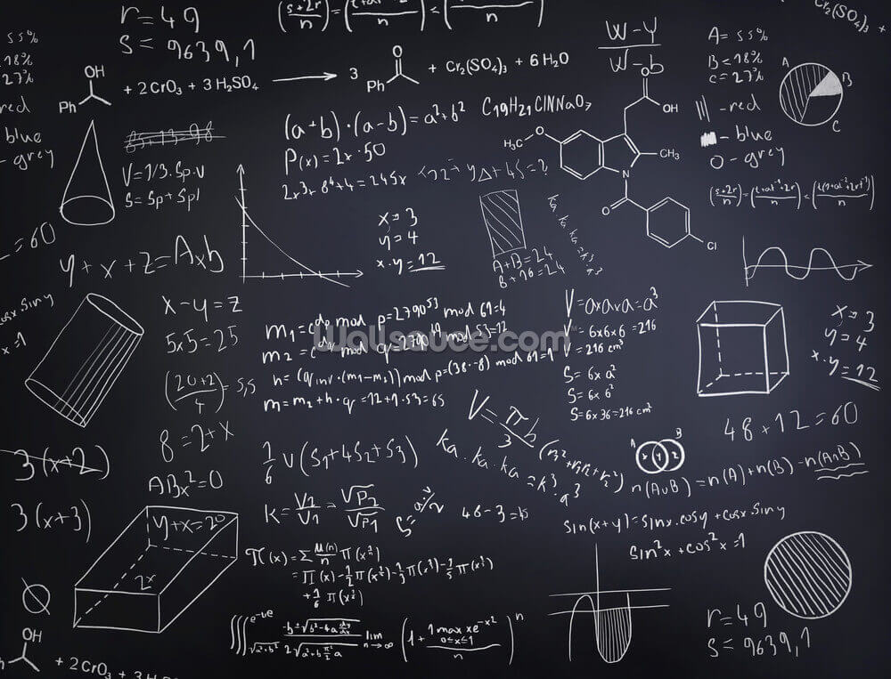 Black Chalkboard Wallpaper Mural Wallsauce Uk