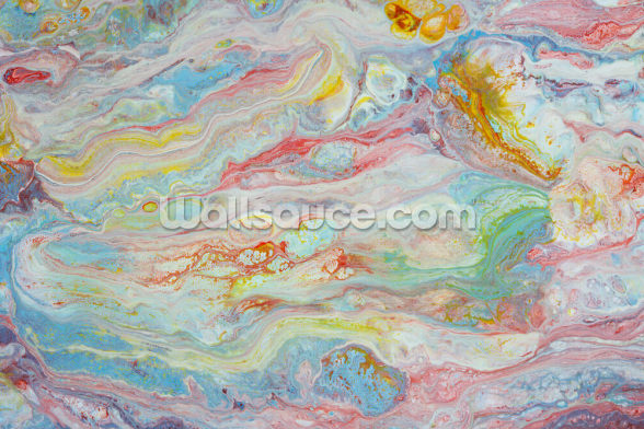 Multicolour Marble Wallpaper | Wallsauce UK