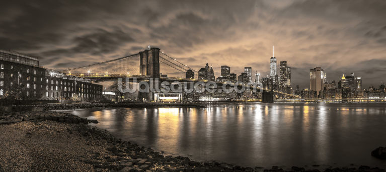 Brooklyn Bridge and Manhattan Dramatic Skyline Brooklyn Bridge and Manhattan Dramatic Skyline