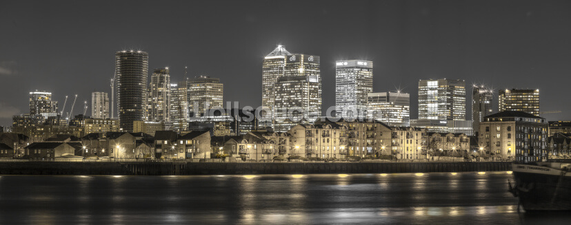 Yellow Lights London Skyline